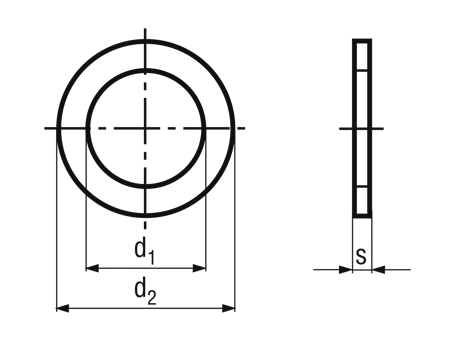DIN 7603 (miedziane)